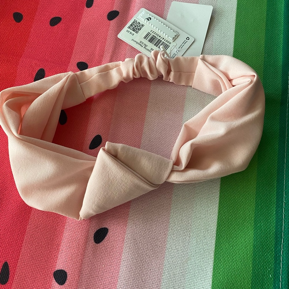 NWT Lululemon Pink Knot Stopping Headband O/S